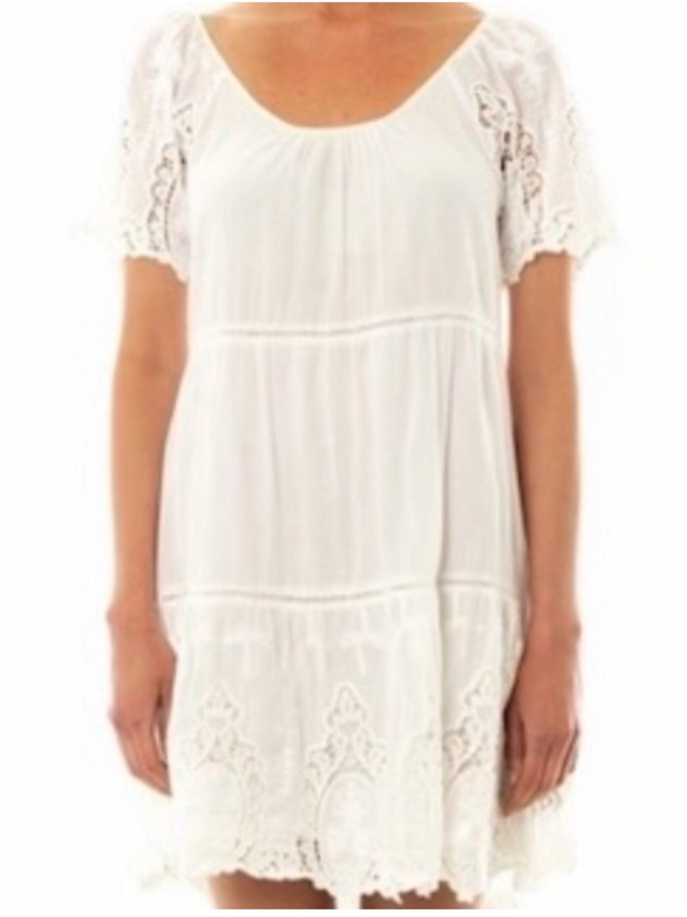 šVelvet by Graham & Spencer Cotton Dress - āCarolā - White Size S -NET-A-PORTER